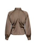 Susannah Sateen Shirt - Khaki