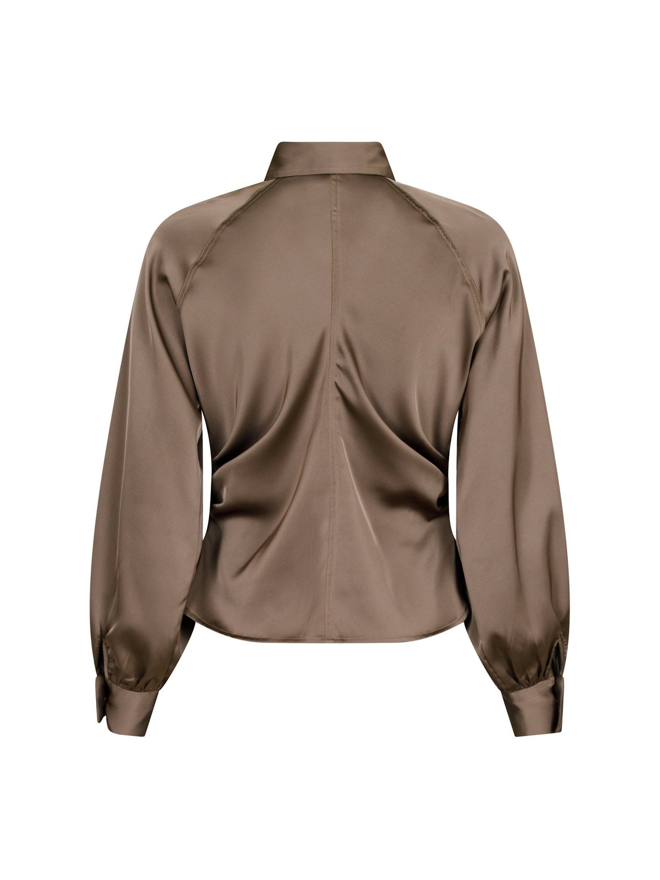 Susannah Sateen Shirt - Khaki
