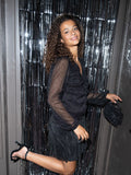 Ralph Glitz Blouse - Black