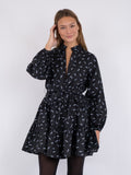 Debbie Little Flower Dress - Black