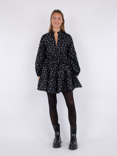 Debbie Little Flower Dress - Black