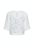 Lava Brocade Blouse - Off White