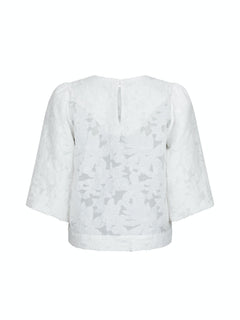 Lava Brocade Blouse - Off White