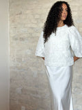 Lava Brocade Blouse - Off White