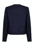Helina Heavy Boucle Jacket - Navy