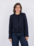 Helina Heavy Boucle Jacket - Navy