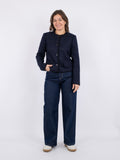 Helina Heavy Boucle Jacket - Navy