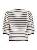 Sidra Stitch Knit Blouse - Ivory