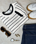 Sidra Stitch Knit Blouse - Ivory