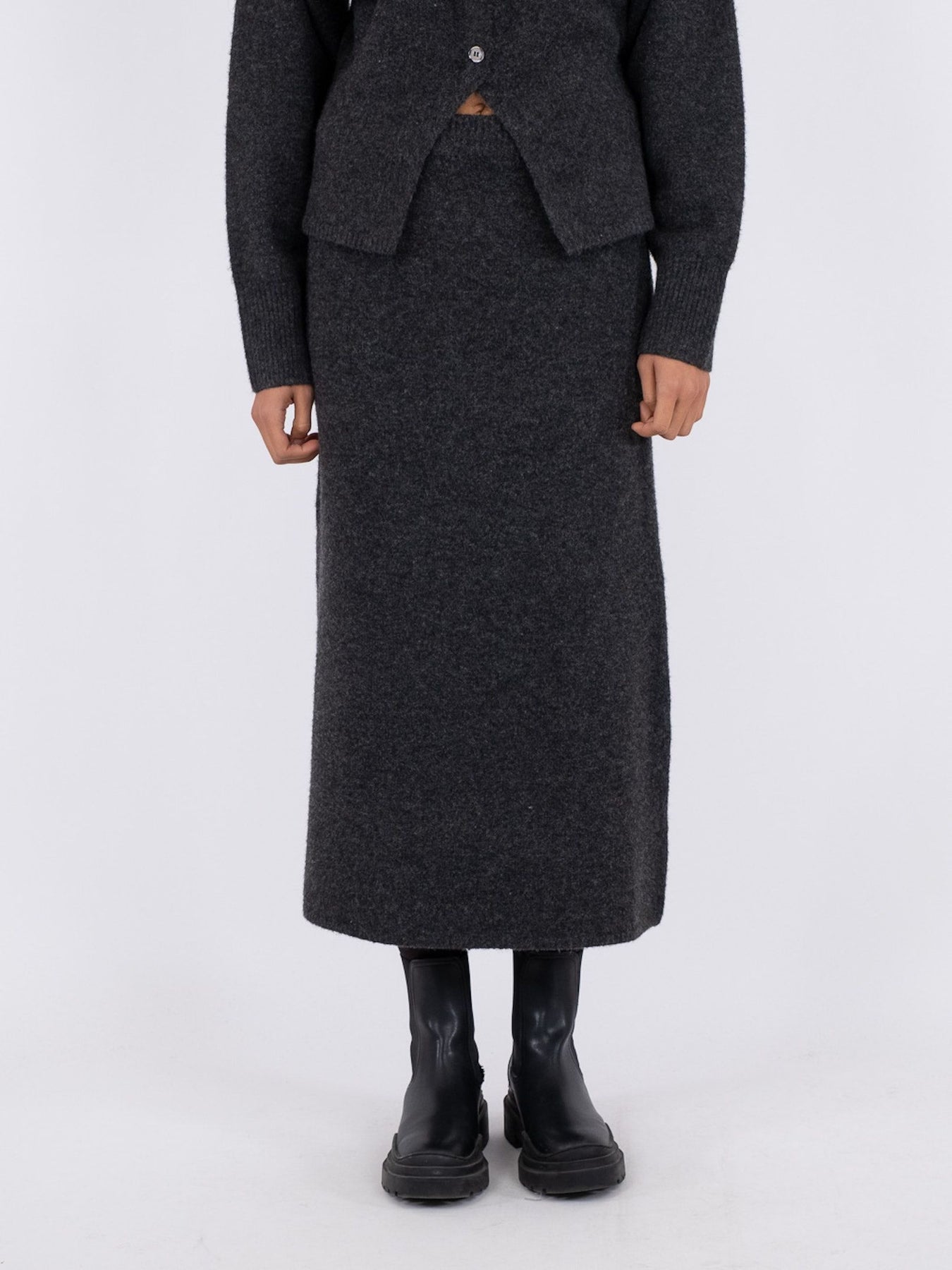 Ashanti Knit Skirt - Antracit