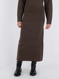 Ashanti Knit Skirt - Brown Melange