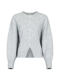 Rex Knit Blouse - Light Grey Melange