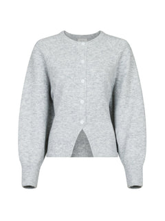 Rex Knit Blouse - Light Grey Melange