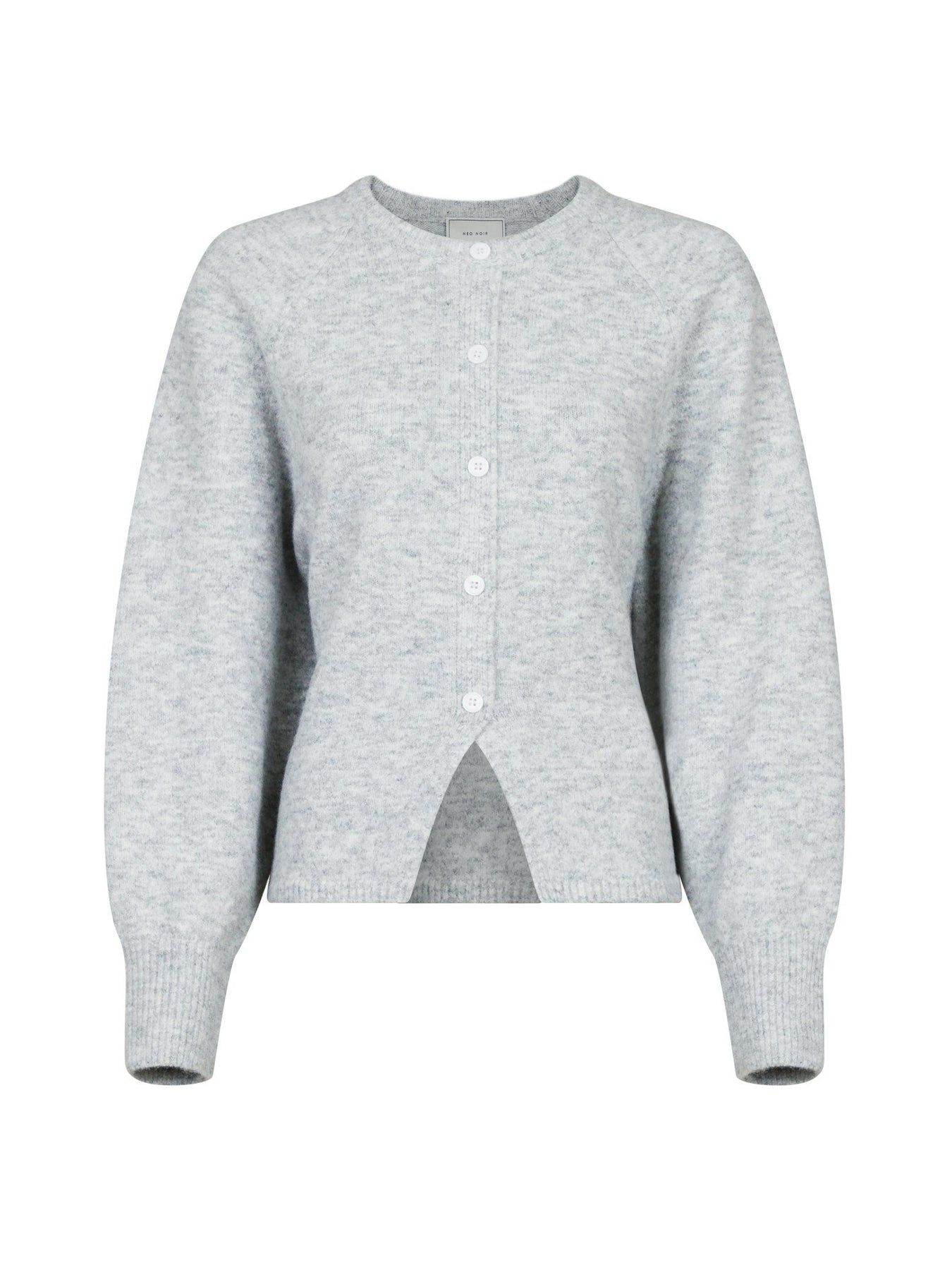 Rex Knit Blouse - Light Grey Melange