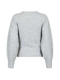 Rex Knit Blouse - Light Grey Melange