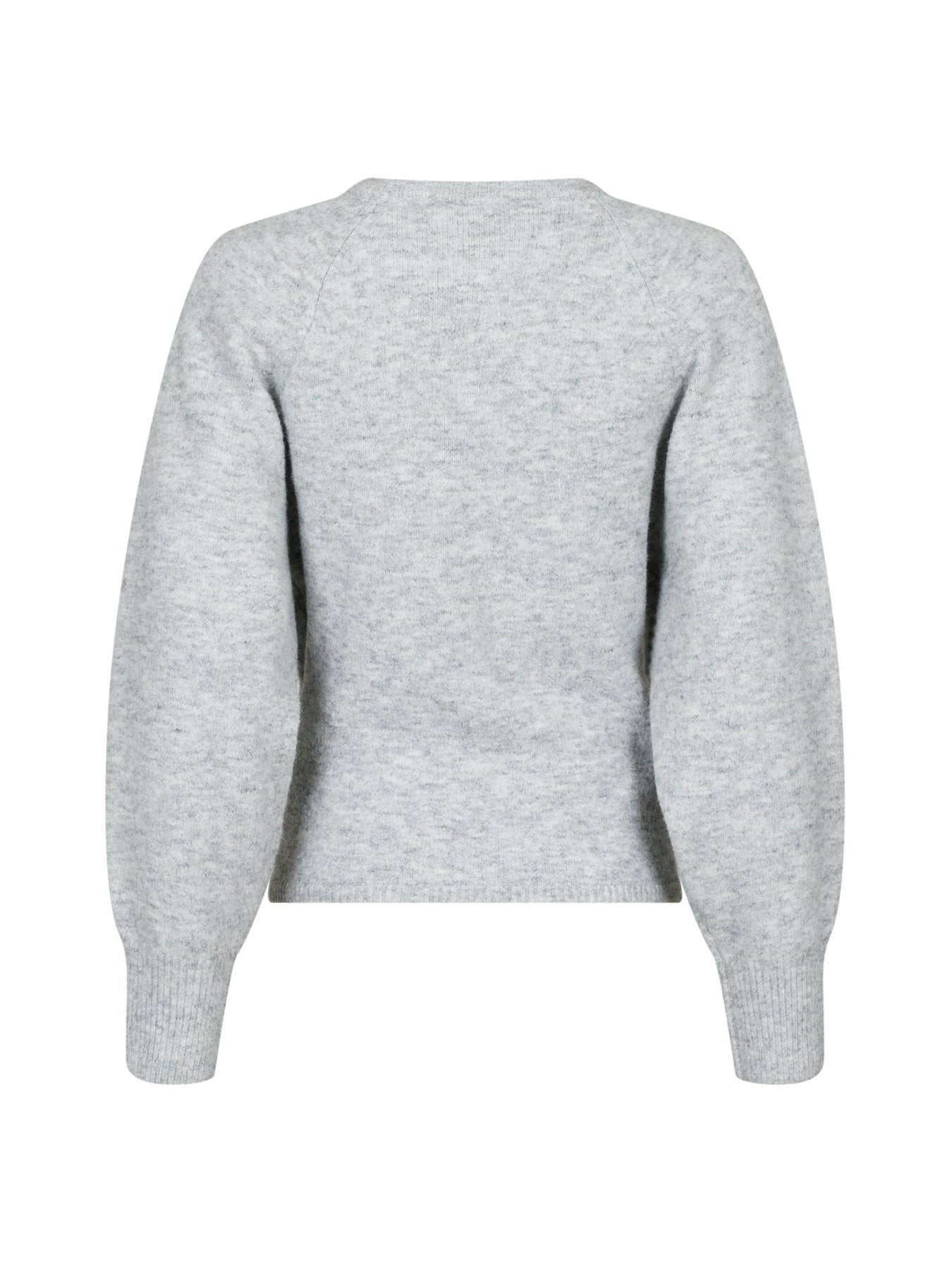 Rex Knit Blouse - Light Grey Melange