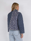 Kamil Quilt Combination Jacket - Blue