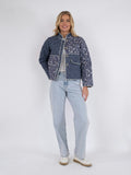 Kamil Quilt Combination Jacket - Blue