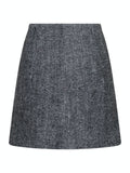 Helmine Herringbone Skirt - Black