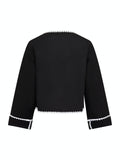 Malikka Contrast Jacket - Black