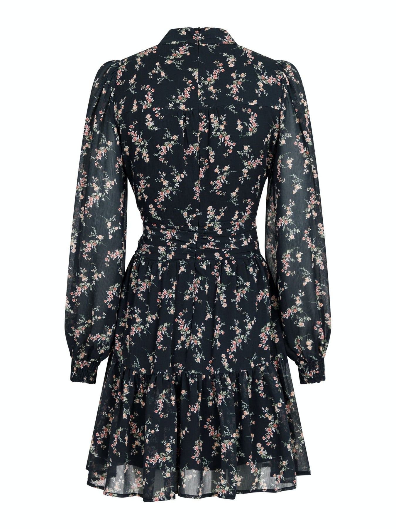 Alberti Flower Dress - Black
