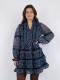 Elysia Pure Paisley Dress - Navy