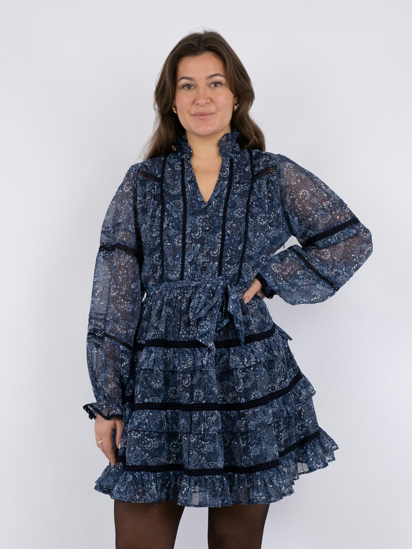 Elysia Pure Paisley Dress - Navy