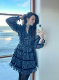 Elysia Pure Paisley Dress - Navy
