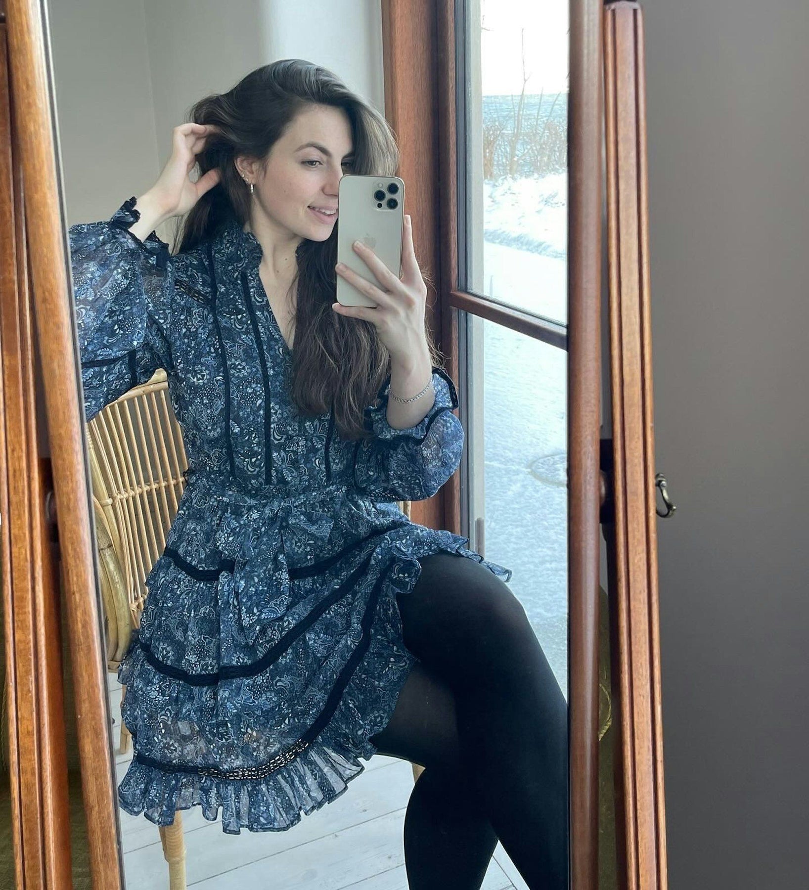 Elysia Pure Paisley Dress - Navy