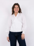 Jerri C Polplin Blouse - White