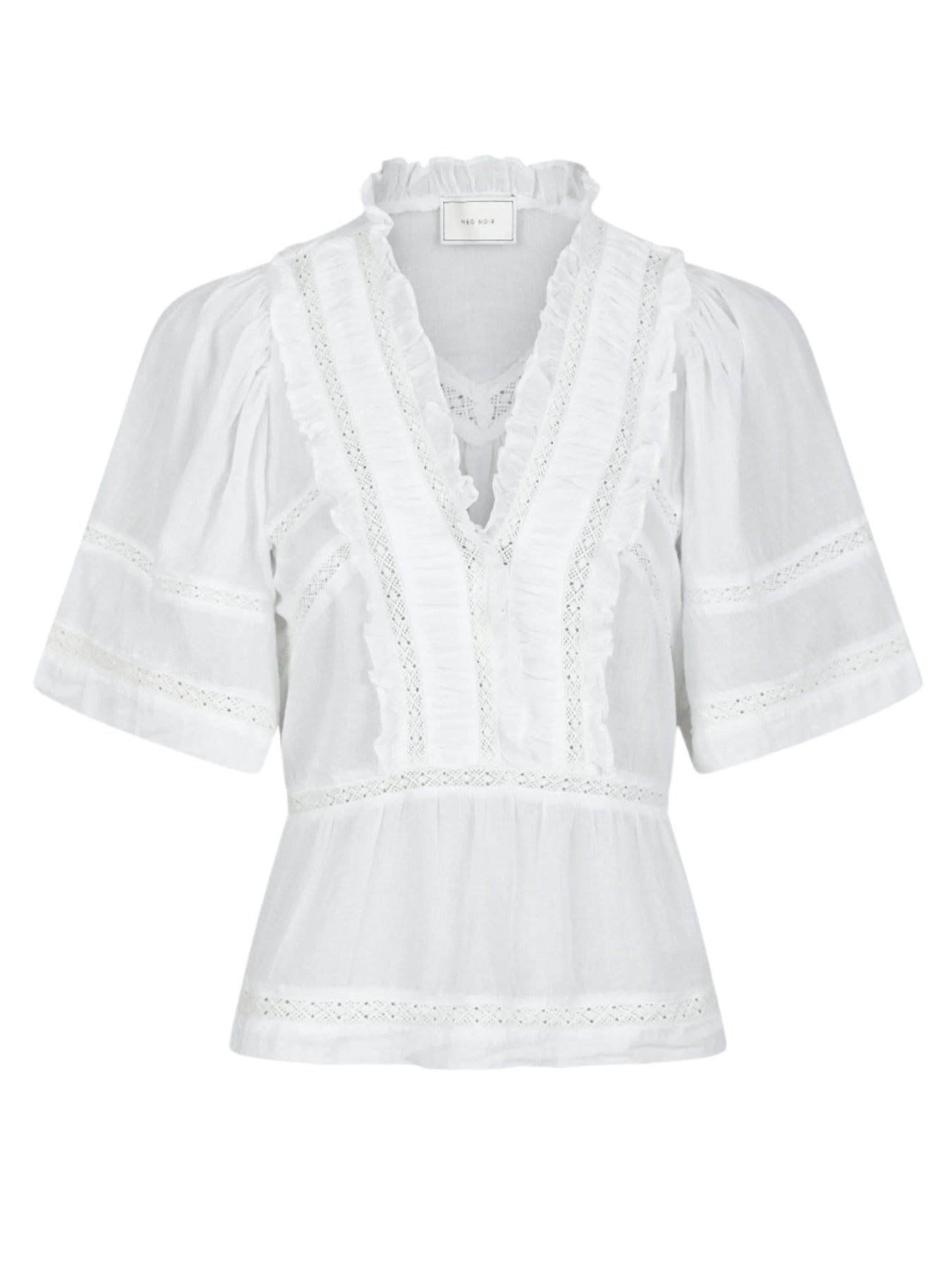 Evienne S Voile Top - Vit