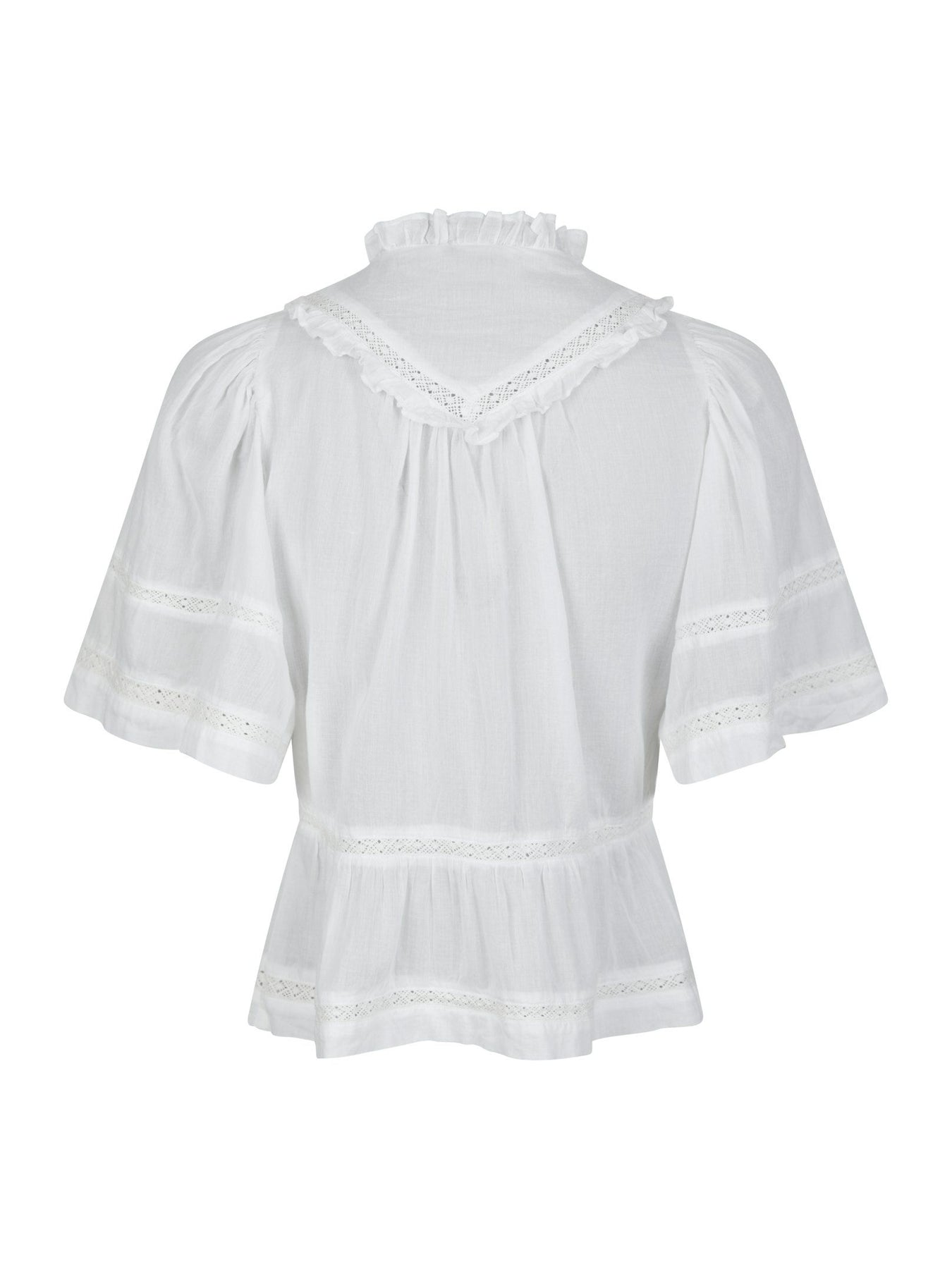 Evienne S Voile Top - Vit