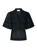 Evienne S Voile Top - Navy