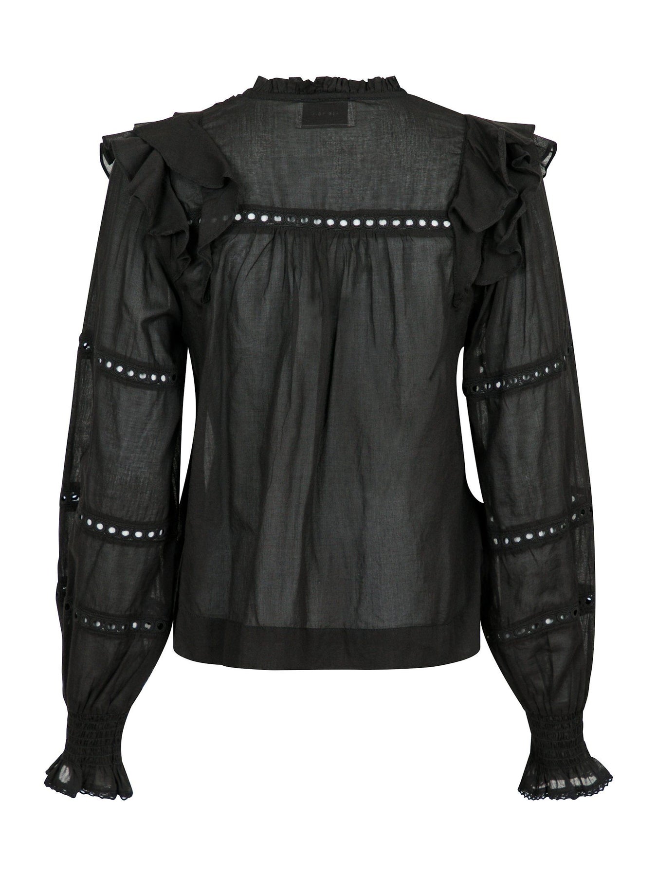 Aurika S Voile Blouse - Black