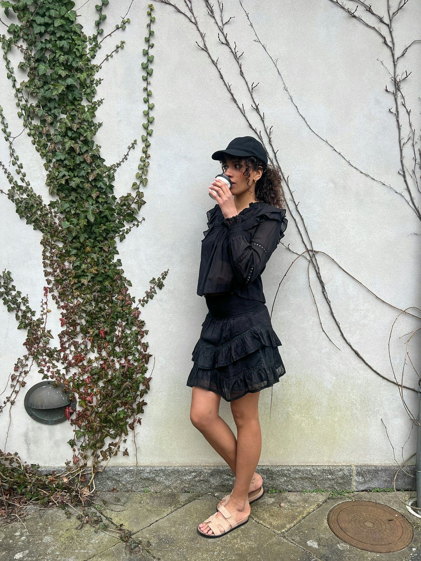Aurika S Voile Blouse - Black