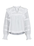 Aurika S Voile Blouse - White