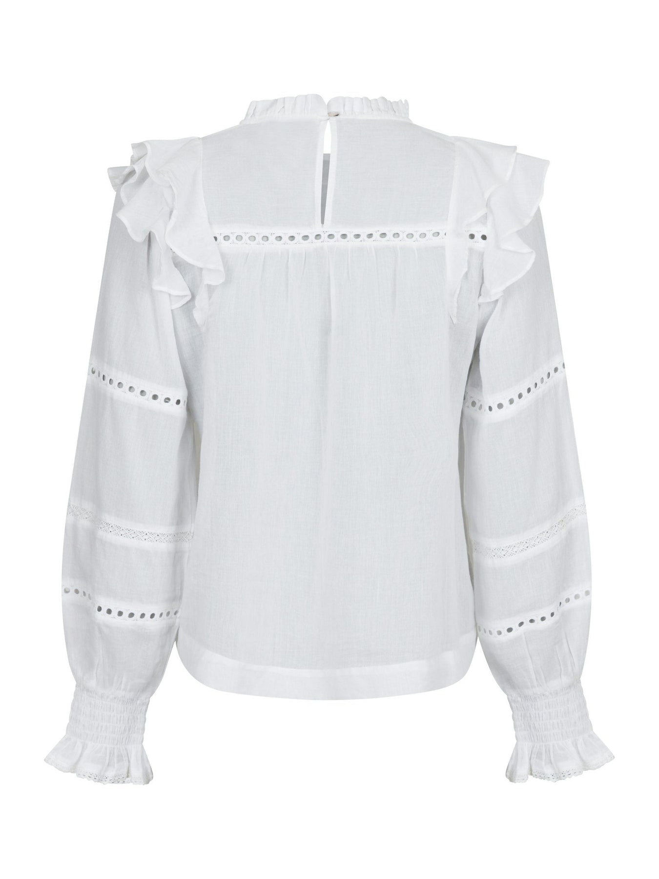 Aurika S Voile Blouse - White