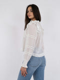 Aurika S Voile Blouse - White