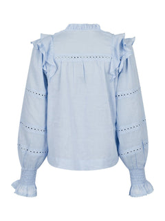 Aurika S Voile Blouse - Light Blue