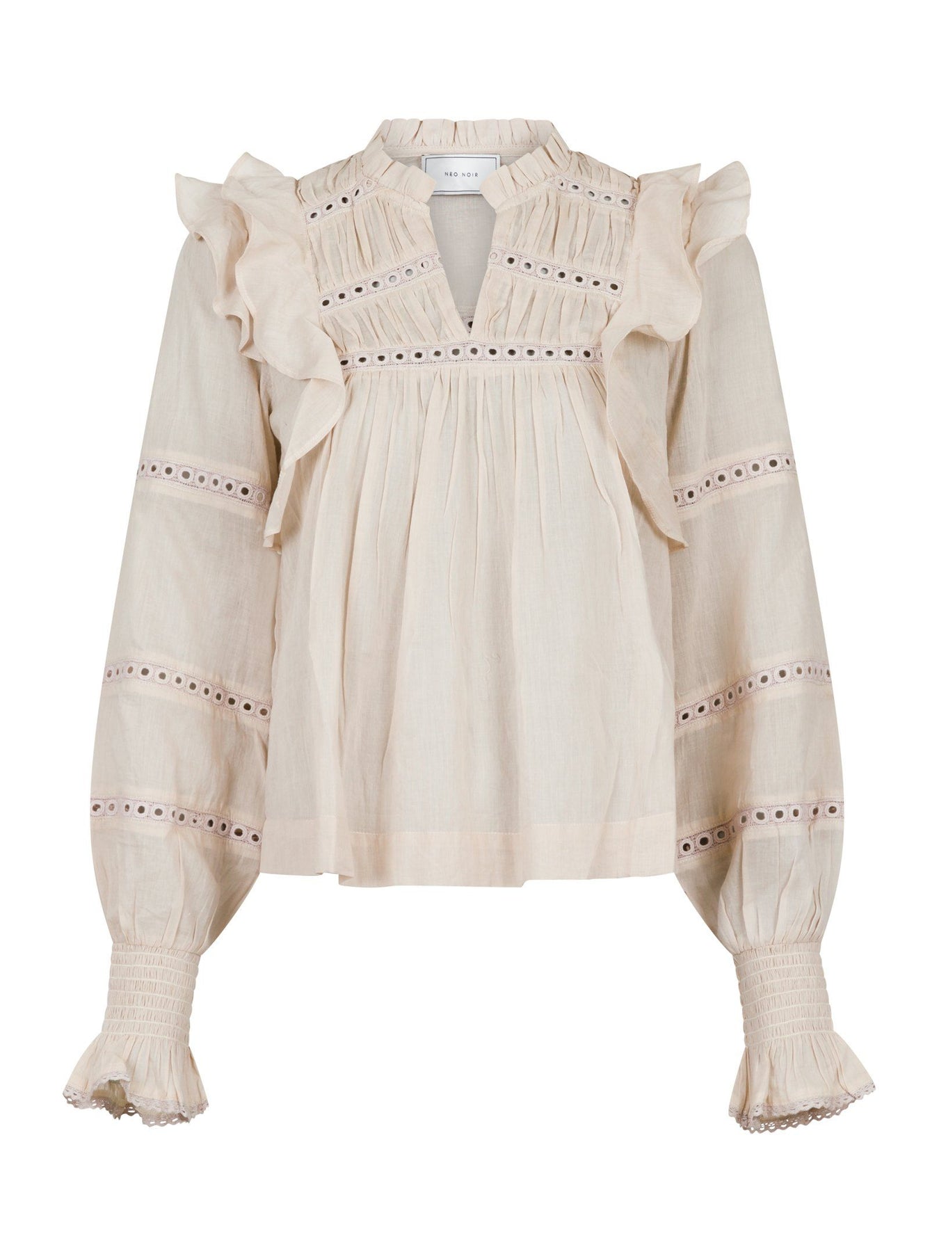 Aurika S Voile Blouse - Sand