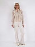 Aurika S Voile Blouse - Sand