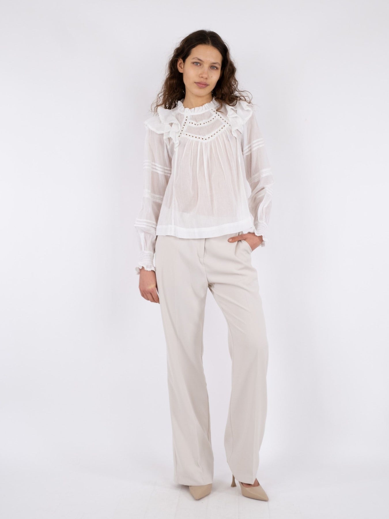 Simkie S Voile Blouse - White