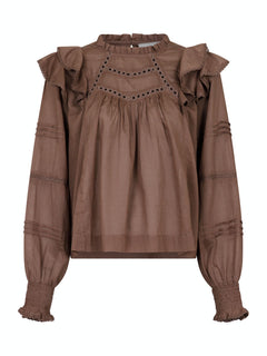 Simkie S Voile Blouse - Light Brown