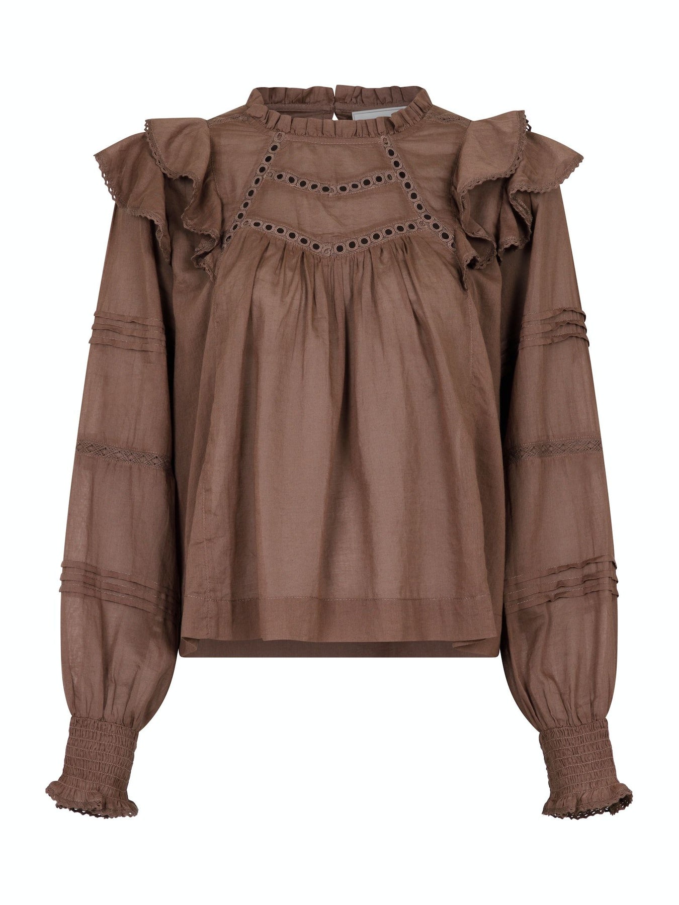 Simkie S Voile Blouse - Light Brown