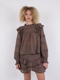 Simkie S Voile Blouse - Light Brown
