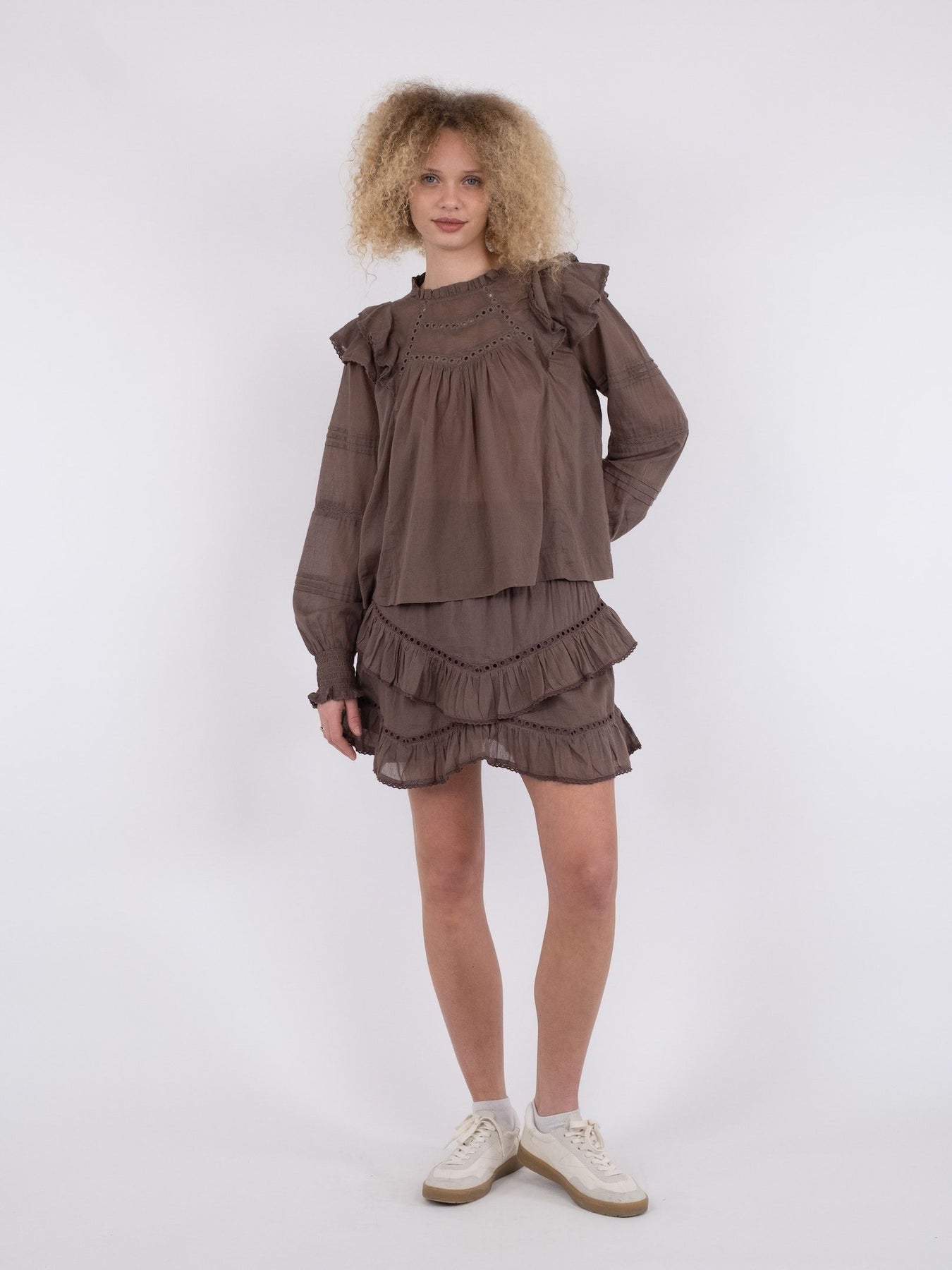 Simkie S Voile Blouse - Light Brown