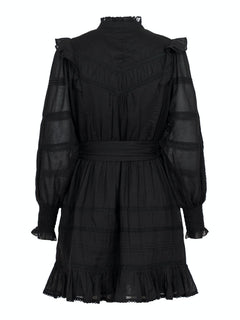 Salli S Voile Dress - Black