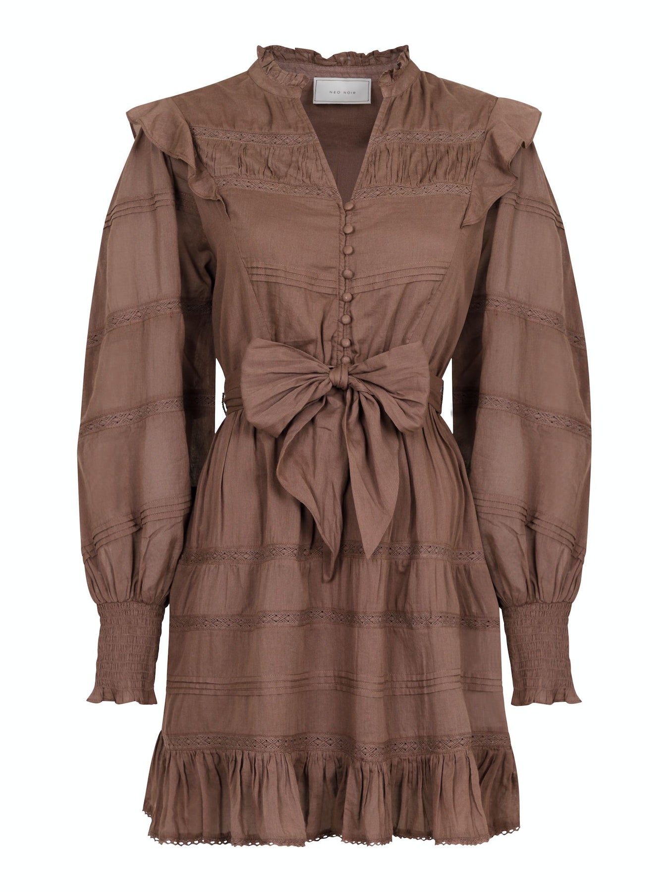 Salli S Voile Dress - Light Brown