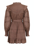 Salli S Voile Dress - Light Brown