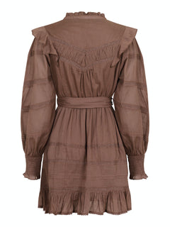 Salli S Voile Dress - Light Brown
